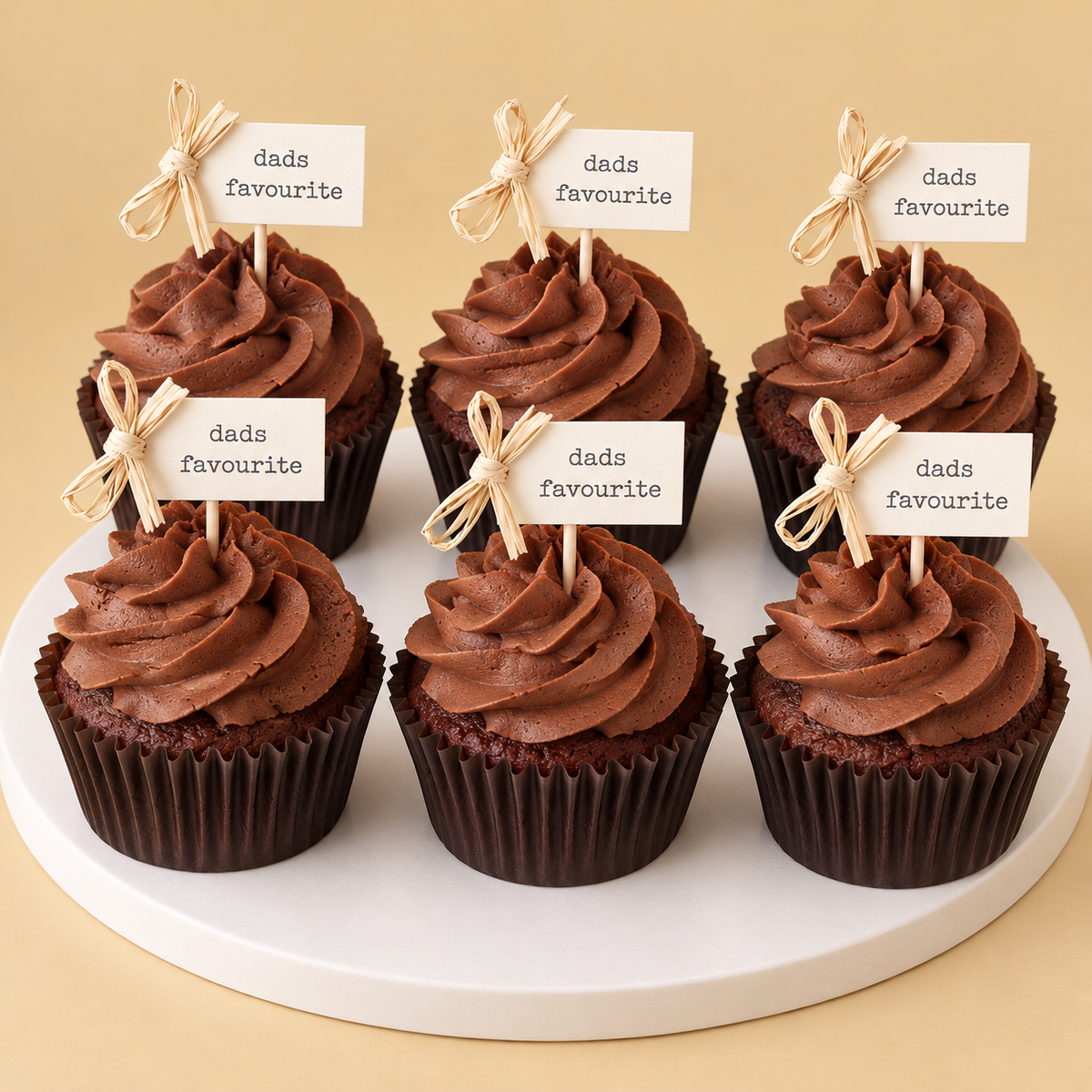 Dad’s Favourite Cupcake Box — original product-design render