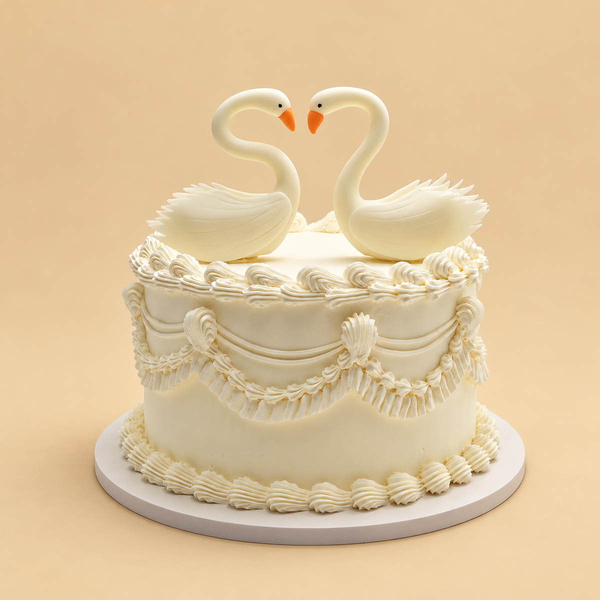 Swan Duet cake by CHO LAB BAKERY — view 1