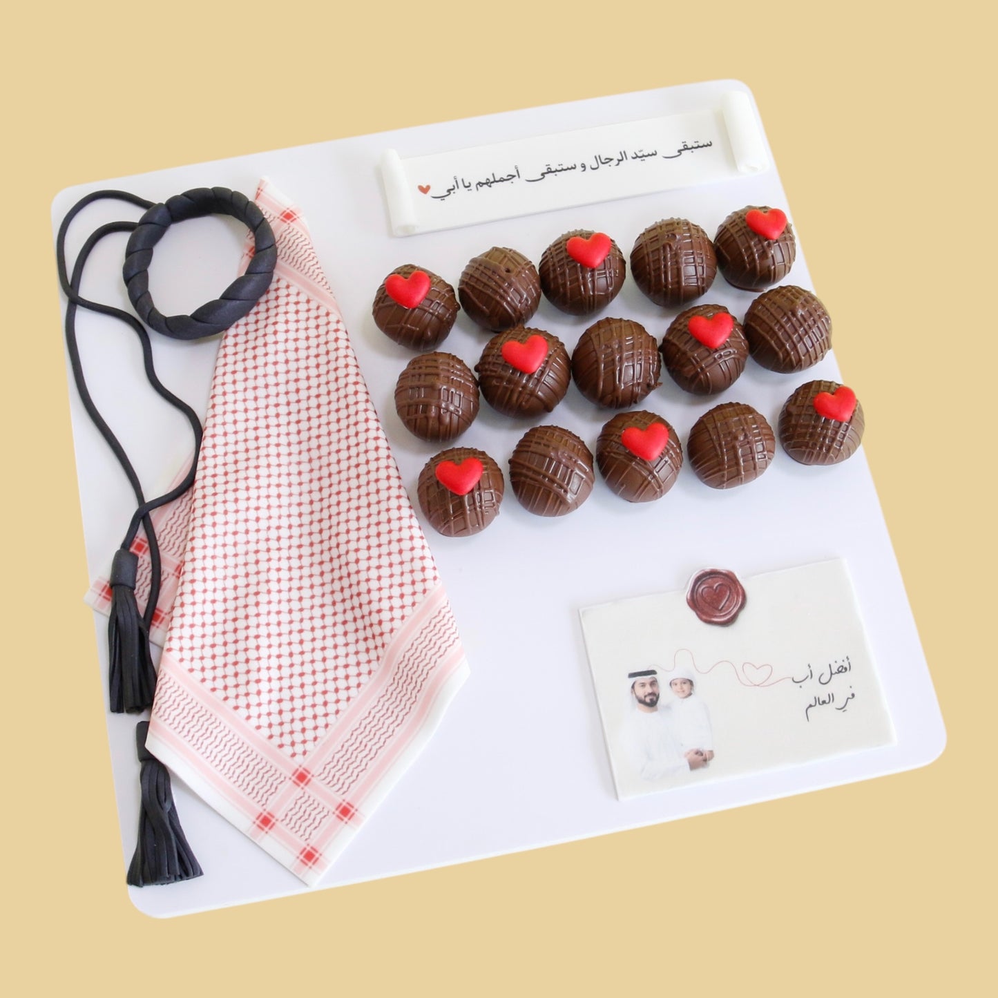 Father's Day Truffles — 15pc Red Ghutra