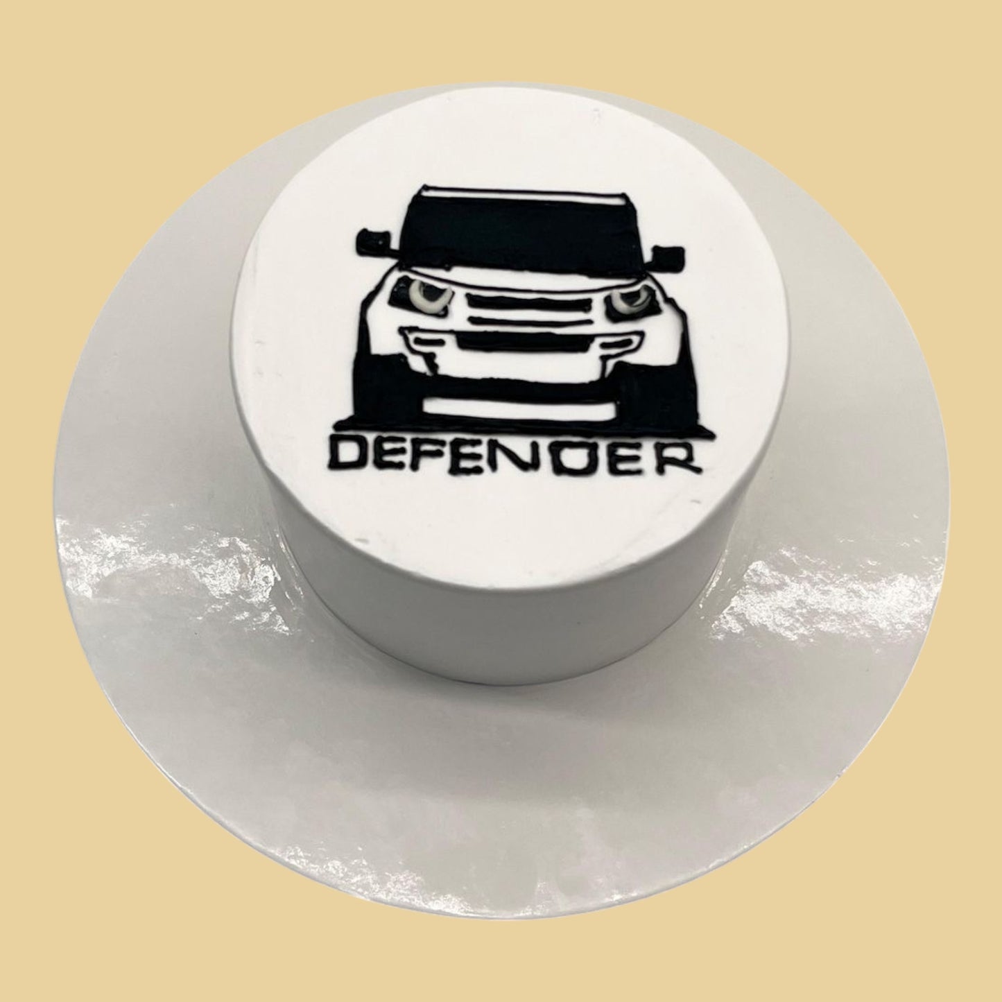 Defender — Black & White Sketch