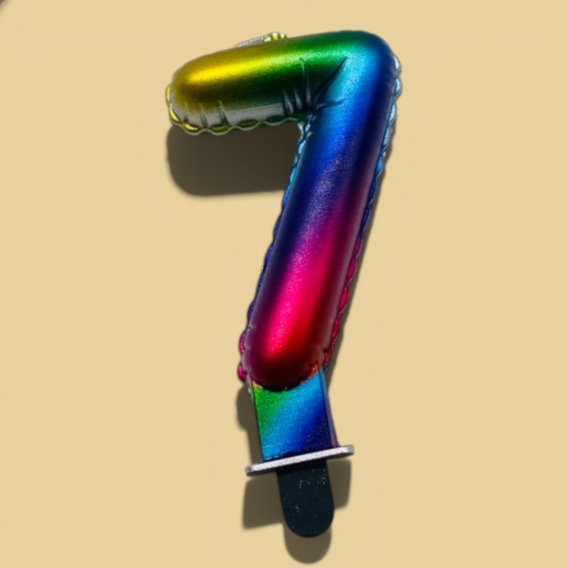 Rainbow Number Candle — 7
