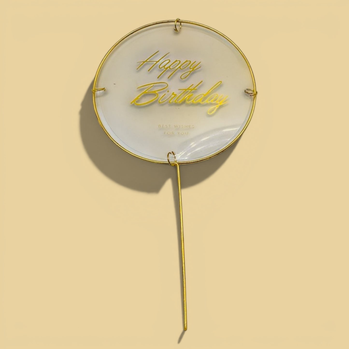 Happy Birthday Acrylic Topper