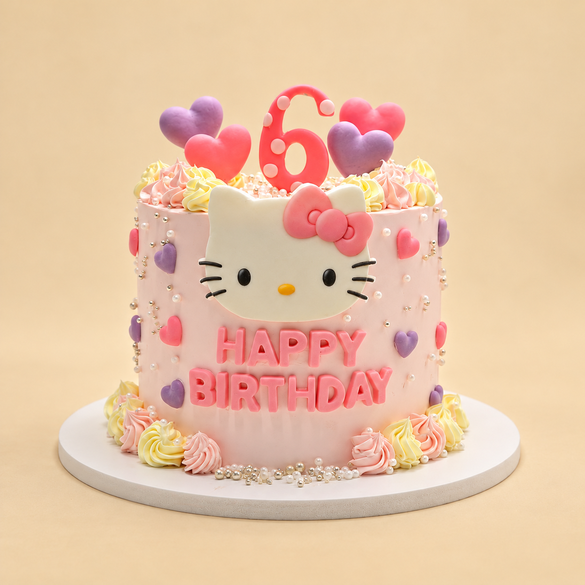 Hello Kitty Hearts cake by CHO LAB BAKERY — view 1