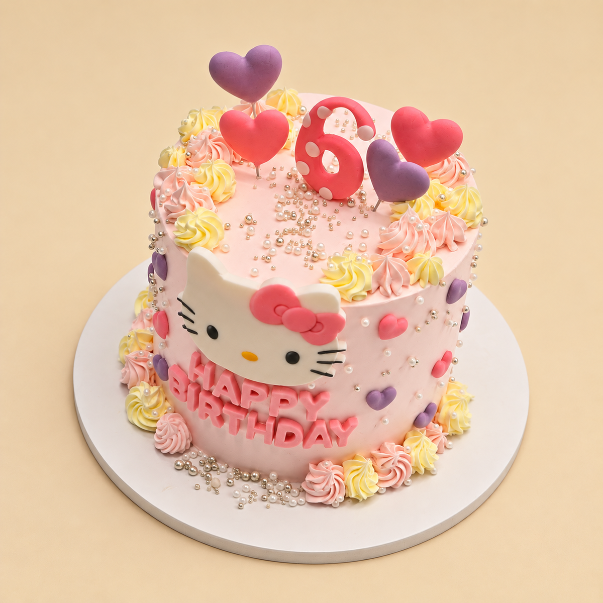 Hello Kitty Hearts cake by CHO LAB BAKERY — view 2