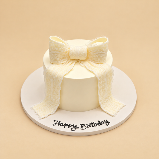 The Ivory Bow cake by CHO LAB BAKERY — view 1