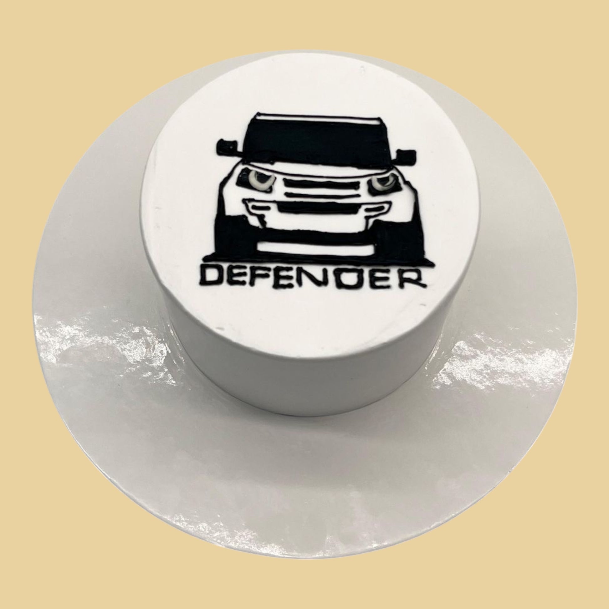 Defender — Black & White Sketch